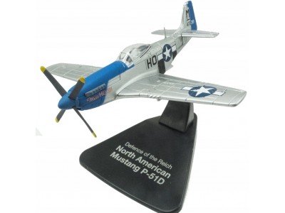 P-51D MUSTANG MISS HELEN 487 SQN USAF 8thAF 1945 - ATLAS 1/72 metal