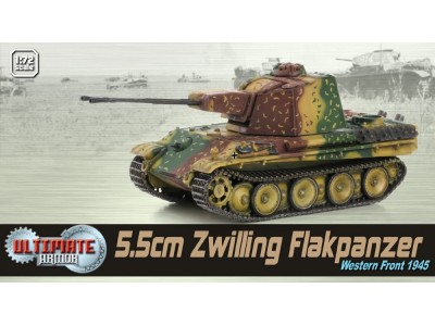 FLAKPANZER 5.5cm zwilling WESTERN FRONT 1945 - 60643 DRAGON ARMOR 1/72