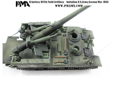 M-40 GMC 155mm BIG BRUISER US ARMY KOREA 1953 - PMA P03451/72