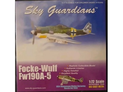 FOCKE WULF 190 A5 JG.54 Hpt. WALTER NOWOTNY BELARUS 1943 - SKY GUARDIANS 1/72