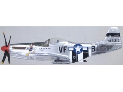 P-51D MUSTANG EMERSON 336 SQN USAF 8AF ENGLAND 1944 - AC126 OXFORD 1:72