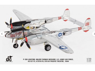 P-38J LIGHTNING USAF MCGUIRE PACIFIC 1944 - 72-P38-002 JC WINGS 1/72 metal