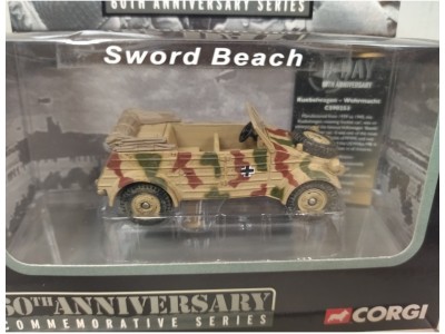 KUBELWAGEN WEHRMACHT D-DAY SWORD BEACH - 1/48 CORGI