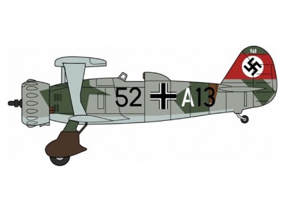 HENSCHEL 123 A-1 3./StG (Sturzkampfgeschwader)165 Immelmann Kitzingen 1937 - AC125 OXFORD 1/72