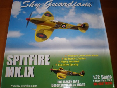SPITFIRE Mk.IXc CYRK SKALSKIEGO 145 SQN RAF Wing C WYSZKOWSKI ZX-O TUNISIA 1943 - 72002011 WITTY WINGS 1/72 metal