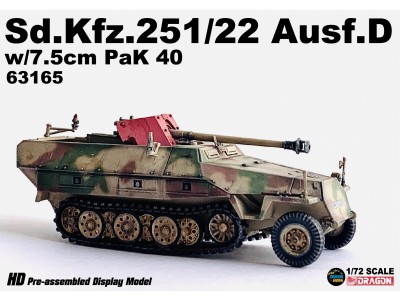 Sd.Kfz.251/22 Ausf.D PaK 40 PAKWAGEN DRAGON ARMOR 63165 1/72