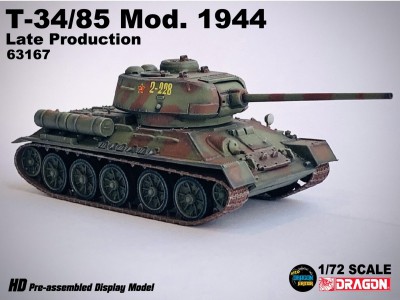 T-34/85 Mod. 1944 late EASTERN FRONT DRAGON ARMOR 63167 1/72