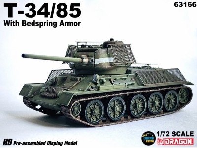 T-34/85 z pancerzem prętowym EASTERN FRONT 1944 - DRAGON ARMOR 63166 1/72