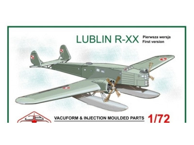 LUBLIN R-XX pierwsza wersja - BROPLAN 1/72 vacu + wtryski