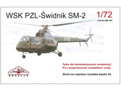 WSK PZL-ŚWIDNIK SM-2 1963 - BROPLAN 1/72 WTRYSKI