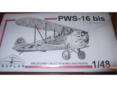 PWS-16bis CWL DĘBLIN 1936 BROPLAN 1/48 vacu + wtryski
