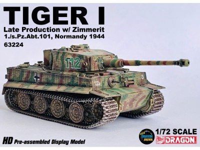 TIGER I w/zimmerit NORMANDIA 1944 - 63224 DRAGON ARMOR 1/72 ostatni