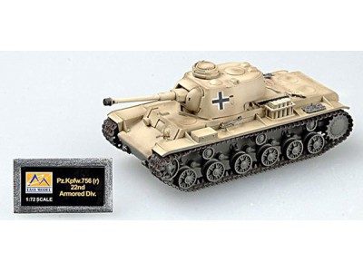 KV-1 Pz.Kpfw. 756 (r) 75mm 22 Pz.Div. 1942 - EASY MODEL 1/72