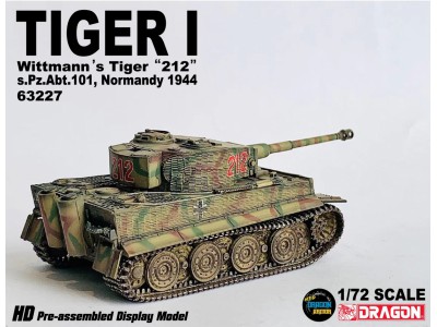 TIGER I WITTMAN 212 NORMANDY 1944 - 63227 DRAGON ARMOR 1/72