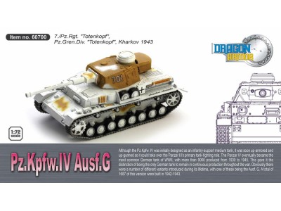 PANZER IV G TOTENKOPF KHARKOV 1943 - 60700 DRAGON ARMOR 1/72