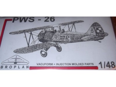 PWS-26 CWL DĘBLIN 1939 BROPLAN 1/48 vacu + wtryski