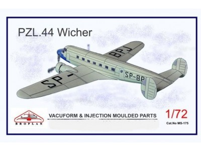 PZL.44 WICHER - MS-175 BROPLAN 1/72 VACU + WTRYSKI