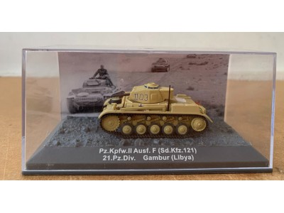 PANZER II Ausf.F DAK 21 Pz.Div. GAMBUR LYBIA 1942 - ALTAYA 1/72 metal