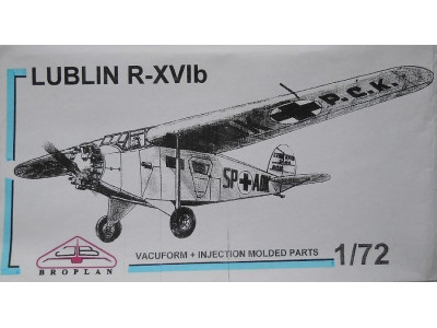 LUBLIN R-XVIb SP-AOK 1935 BROPLAN 1/72 MS-107 vacu + wtryski