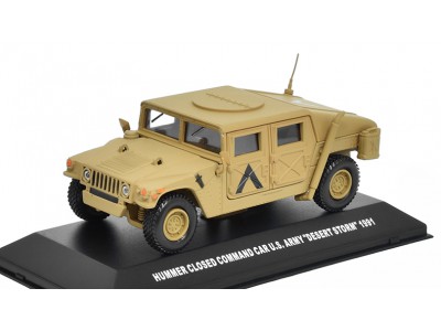 HUMMER COMMAND CAR US ARMY DESERT STORM 1991- DEAGOSTINI 1/43 metal