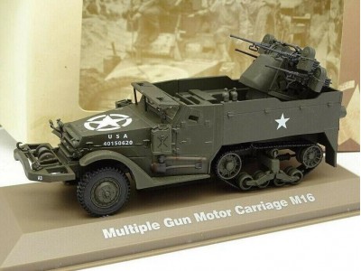 MGMC M-16 US ARMY WWII - ATLAS 1/43 metal