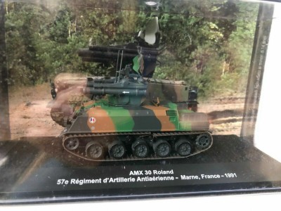 AMX 30 ROLAND missiles - ALTAYA 1/72 metal unikat FRANCE TO UKRAINE