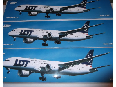 BOEING 787-9 DREAMLINER PLL LOT PROMO BOX - PPC 1/200