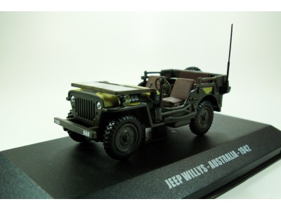 JEEP WILLYS AUSTRALIAN ARMY 1942 - DEAGOSTINI 1/43 metal