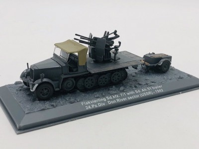 FLAKVIERLING Sd.Kfz.7/1 + Ah.51 24 Pz.Div. DON USSR 1942 - ALTAYA 1/72