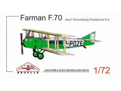 POLSKI FARMAN F.70 AERO SA 1925 - MS-201 BROPLAN 1/72