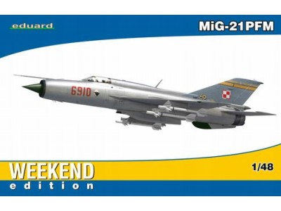 Mikoyan MiG-21PFM polskie kalki x 2 - 84124 EDUARD weekend 1/48