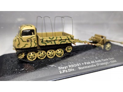 STEYR RSO 0/1 + PaK 40 75mm NORMANDIA 1944 - ALTAYA 1/72 metal