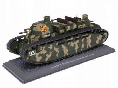 CHAR FCM 2C ARMIA FRANCUSKA 1939 - ALTAYA 1/43 metal