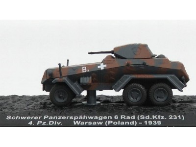 Sd.Kfz.231 6rad 4 Pz.Div. WARSZAWA 1939 - ALTAYA 1/72 metal