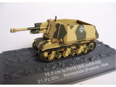 10,5cm le.FH18 (Sfl) Ausf.39-H(f) 21Pz.Div. Normandie 1944 - ALTAYA 1/72