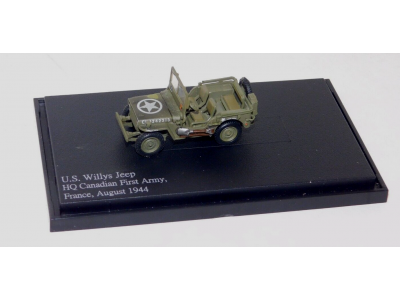 WILLYS JEEP MB HQ CANADIAN 1 ARMY FRANCE 1944 - HG4206 HOBBY MASTER 1/72