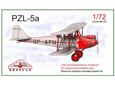 PZL-5a - MS-221 BROPLAN 1/72 wtryski nowość