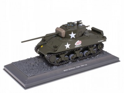 M4A3 SHERMAN THUNDERBOLT IV US 4 Armd.Div. ARDENES 1944 - ALTAYA 1/43 metal