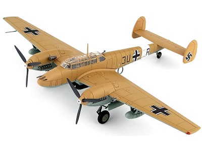 MESSERSCHMITT Bf-110E-2 trop 7./ZG26 LIBYA 1942 - HA1815 HOBBY MASTER 1/72