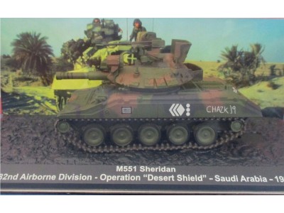 M551 SHERIDAN DESERT SHIELD SAUDI ARABIA 1990 - ALTAYA 1/72 metal