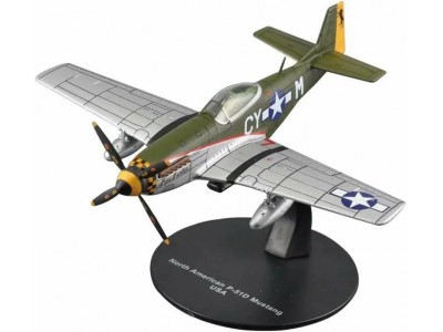 P-51D MUSTANG MISS MERLIN 343 FS USAF WORMINGFORD 1944 - DEAGOSTINI 1/72