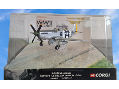 P-51D MUSTANG USAF TACON D-DAY 1944 - AA32211 CORGI 1/72 unikat