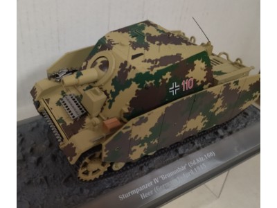 STURMPANZER IV BRUMMBAR Sd.Kfz.166 HEER 1945 - ALTAYA 1/43 metal unikat