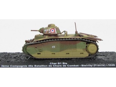 CHAR B1 bis BIENFAY FRANCE 1940 - ATLAS 1/72 metal