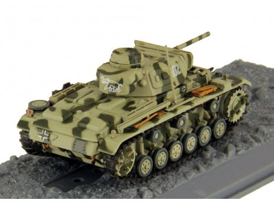 PANZER III L sch.Pz.Abt.502 TORTOLOWO 1942 - ALTAYA 1/72 metal unikat