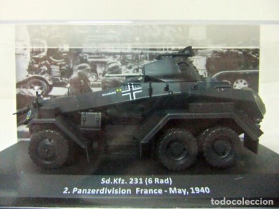 Sd.Kfz.231 6rad 2Pz.Div. FRANCE 1940 - ALTAYA 1/43 unikat