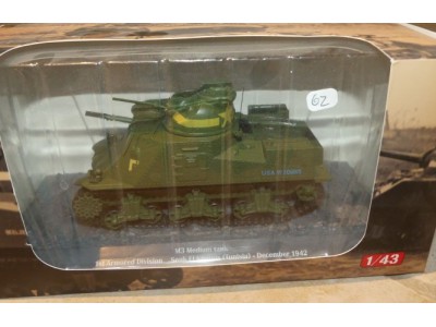 M3 LEE US ARMY SOUK EL KHEMIS TUNISIA 1942 - ALTAYA 1/43 unikat