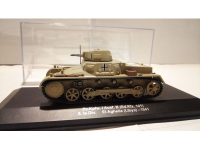 PANZER I Ausf.B 5 le.Div. AFRIKAKORPS EL AGHELLA 1941 - ALTAYA 1/43 unikat