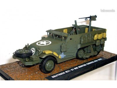 M-21 HALFTRUCK MORTAR 81mm US ARMY 1945 - ATLAS 1/43 unikat