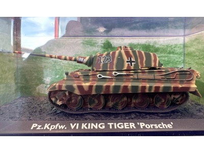 KING TIGER II (P) ERICA WWII - ATLAS 1/72 metal